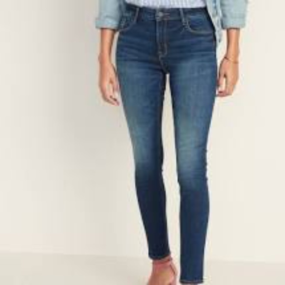 NWT OLD NAVY THE ROCKSTAR MID RISE SKINNY JEAN 4 - Picture 1 of 11